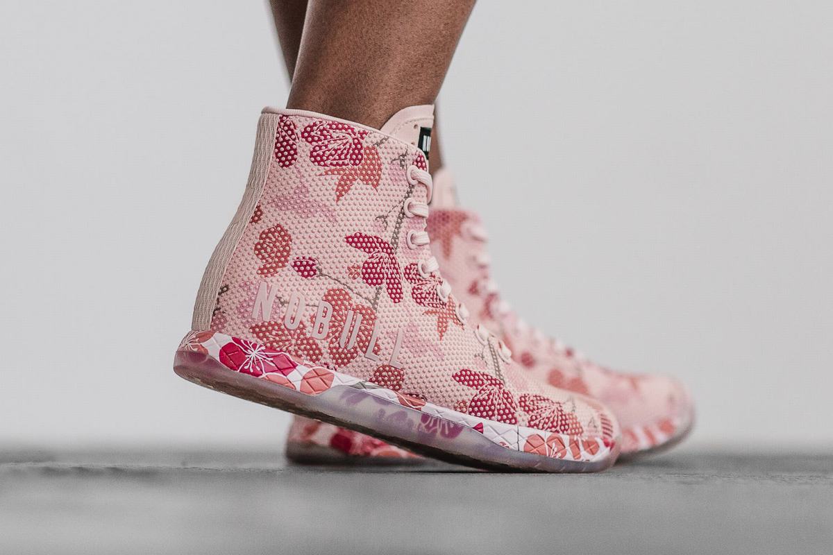 Nobull Superfabric High-Top Trainer Fitness Schoenen Dames Roze | 230867-QZV