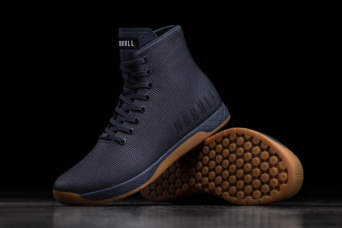 Nobull Superfabric High-Top Trainer Fitness Schoenen Heren Donkerblauw | 269408-SXC