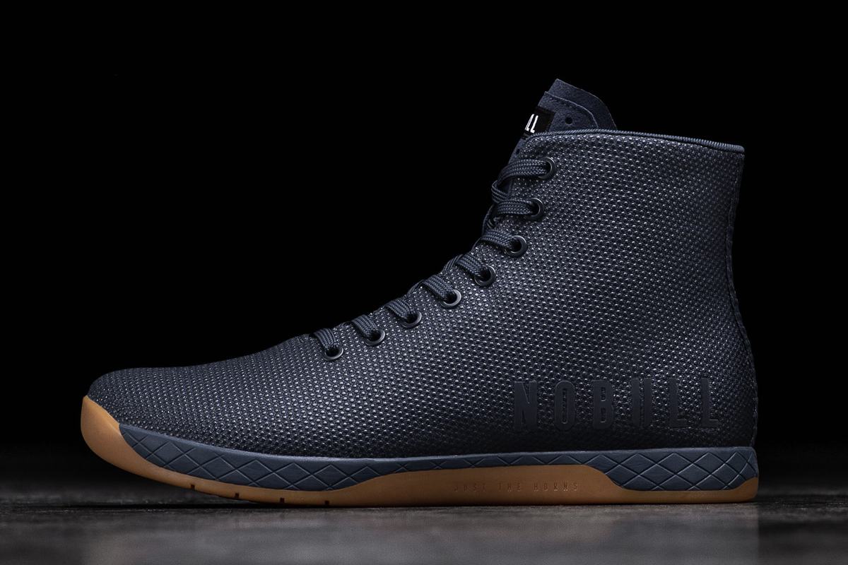 Nobull Superfabric High-Top Trainer Fitness Schoenen Heren Donkerblauw | 269408-SXC