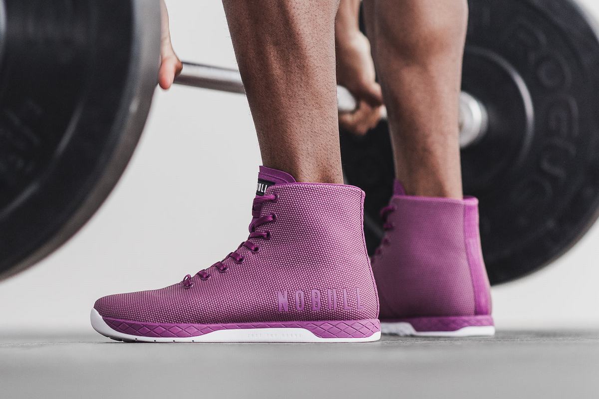 Nobull Superfabric High-Top Trainer Fitness Schoenen Heren Dieppaars | 325417-DFN