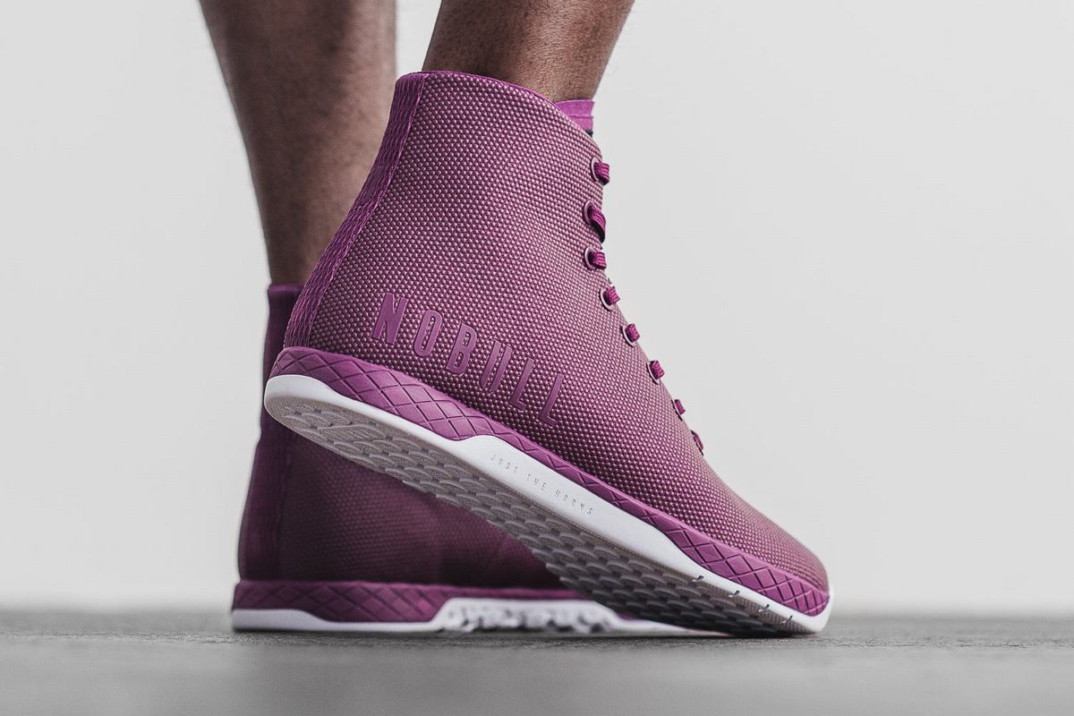 Nobull Superfabric High-Top Trainer Fitness Schoenen Heren Dieppaars | 325417-DFN