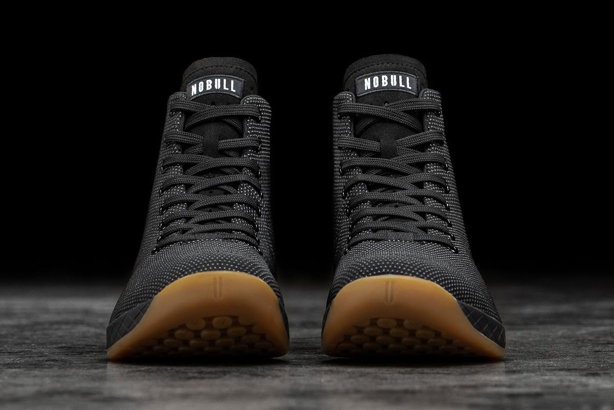 Nobull Superfabric High-Top Trainer Fitness Schoenen Heren Zwart | 423017-FQZ