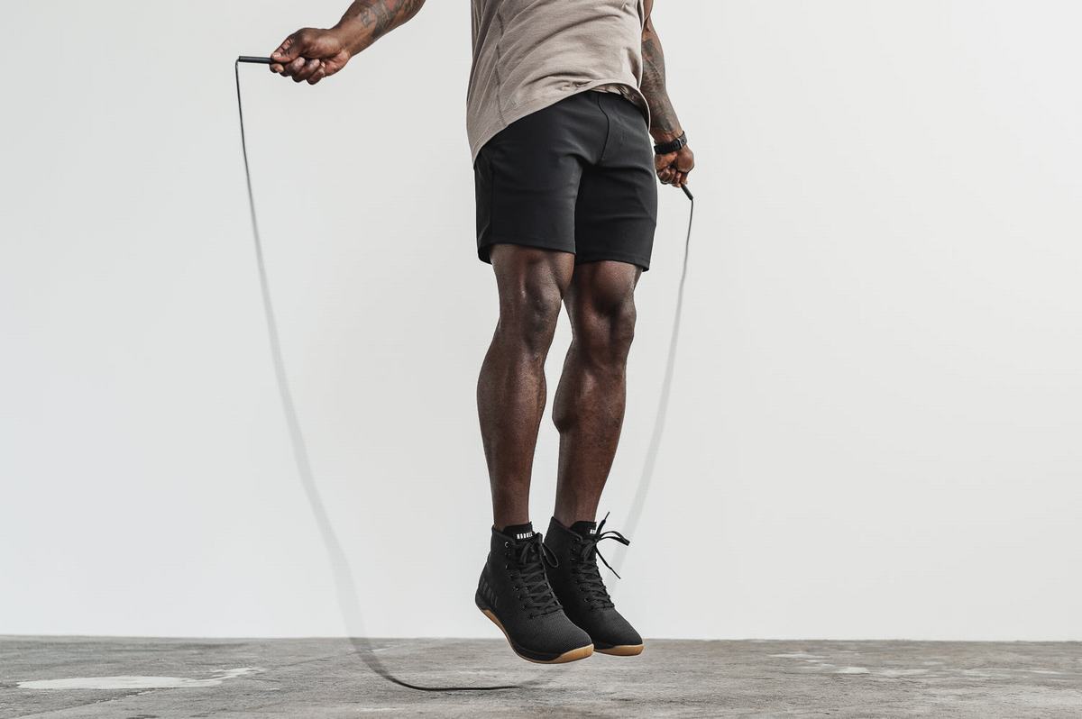 Nobull Superfabric High-Top Trainer Fitness Schoenen Heren Zwart | 423017-FQZ