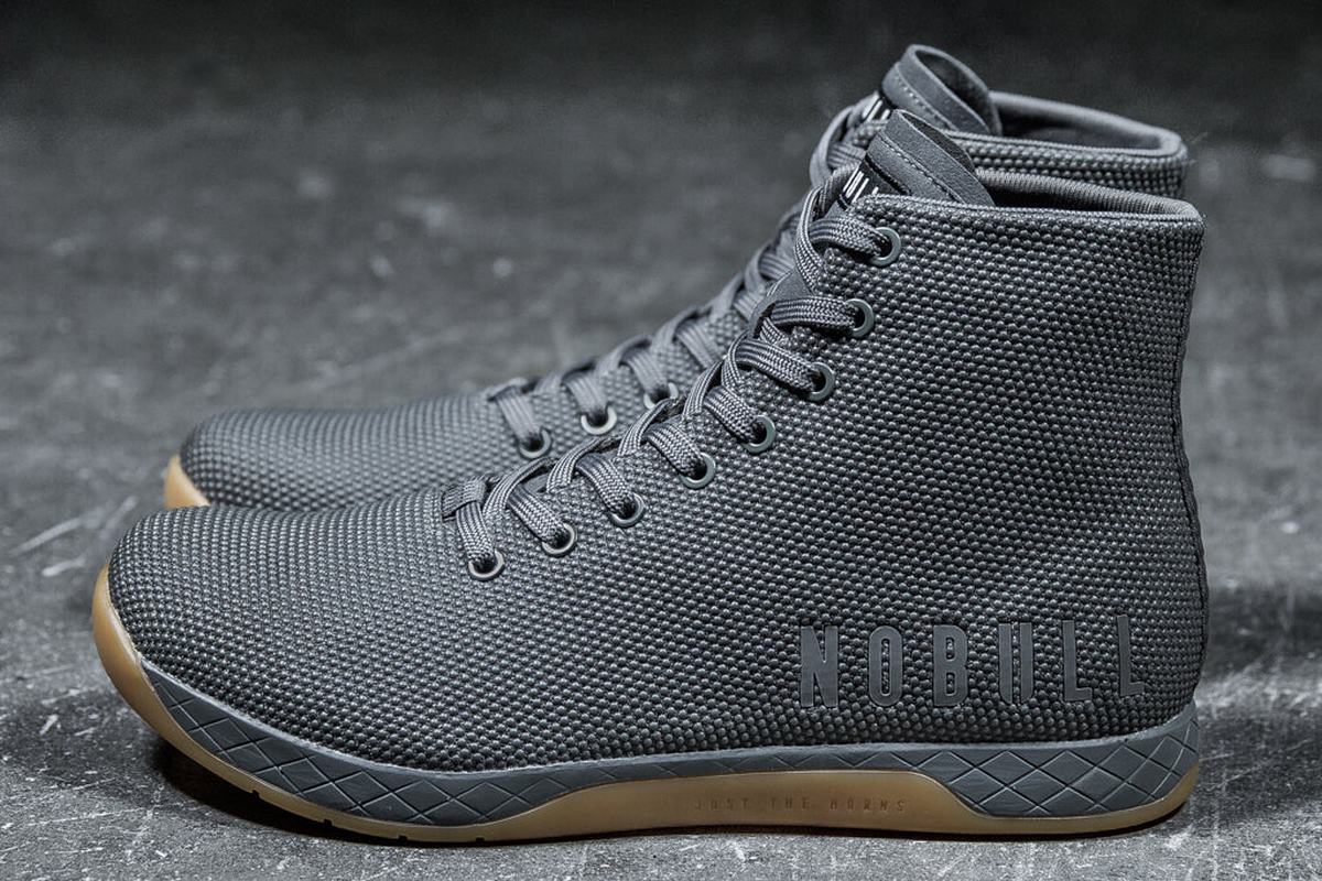 Nobull Superfabric High-Top Trainer Fitness Schoenen Heren Donkergrijs | 458623-OYK