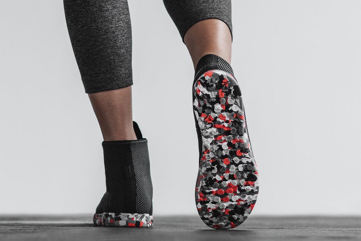 Nobull Superfabric High-Top Trainer Fitness Schoenen Dames Zwart | 567041-YFJ