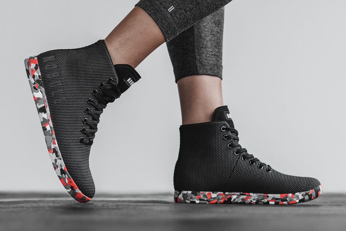 Nobull Superfabric High-Top Trainer Fitness Schoenen Dames Zwart | 567041-YFJ