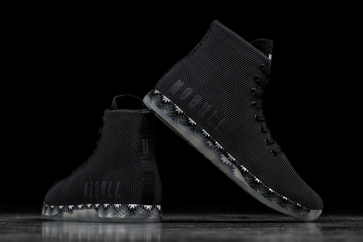 Nobull Superfabric High-Top Trainer Fitness Schoenen Heren Zwart | 568390-HYW