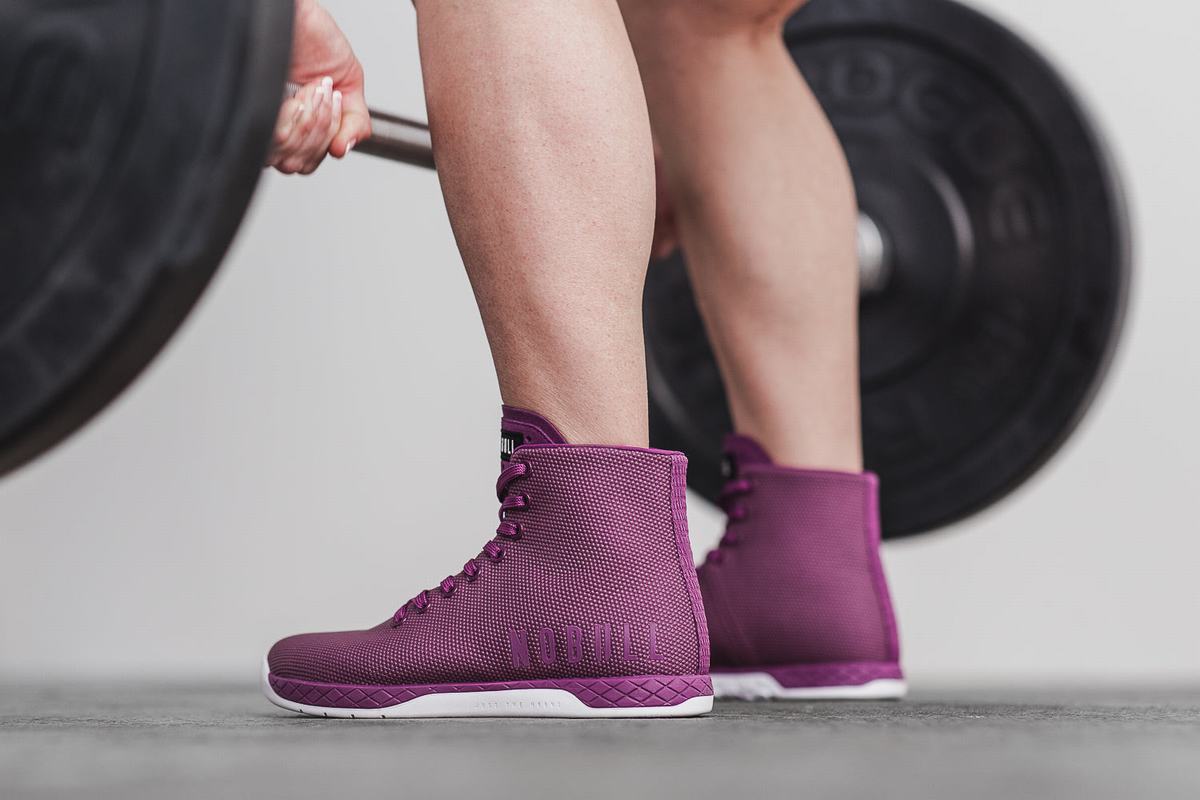 Nobull Superfabric High-Top Trainer Fitness Schoenen Dames Dieppaars | 579082-OAC
