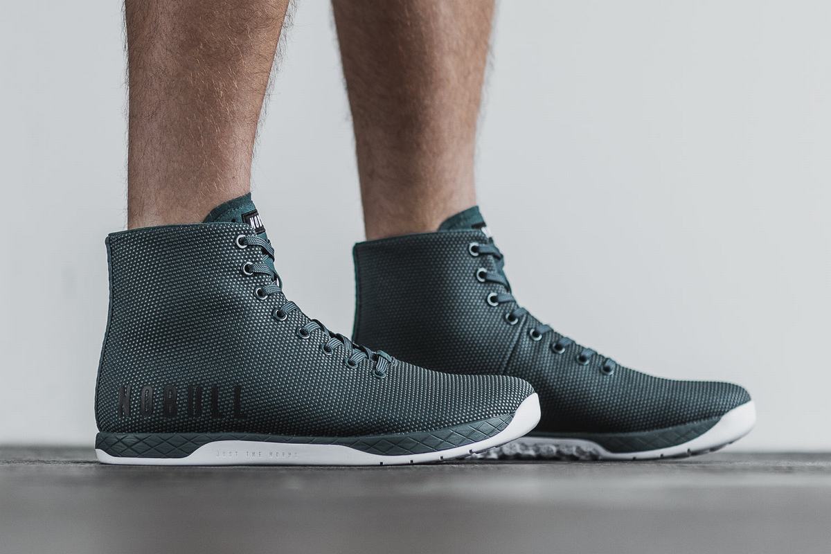 Nobull Superfabric High-Top Trainer Fitness Schoenen Heren Diepturquoise | 634598-MWA