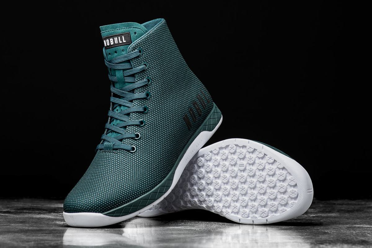 Nobull Superfabric High-Top Trainer Fitness Schoenen Heren Diepturquoise | 634598-MWA