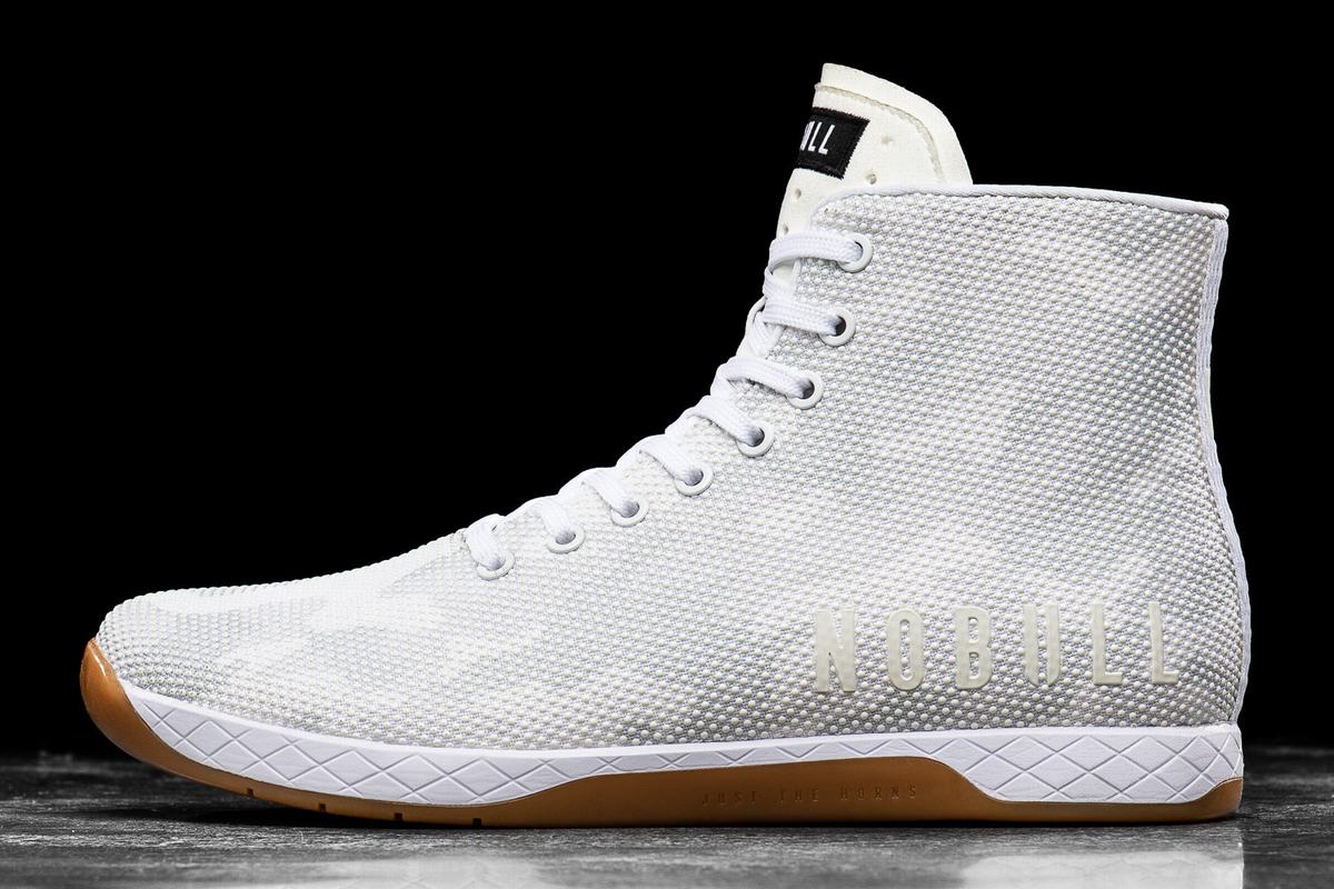 Nobull Superfabric High-Top Trainer Fitness Schoenen Heren Wit Camo | 634795-NLF