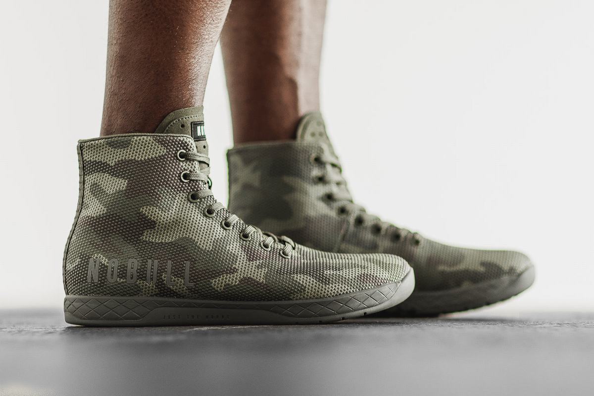 Nobull Superfabric High-Top Trainer Fitness Schoenen Heren Camo | 641702-KNL