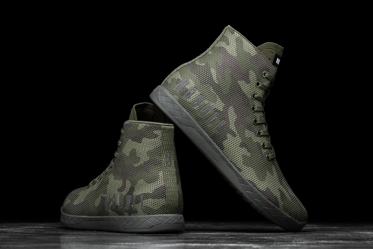 Nobull Superfabric High-Top Trainer Fitness Schoenen Heren Camo | 641702-KNL