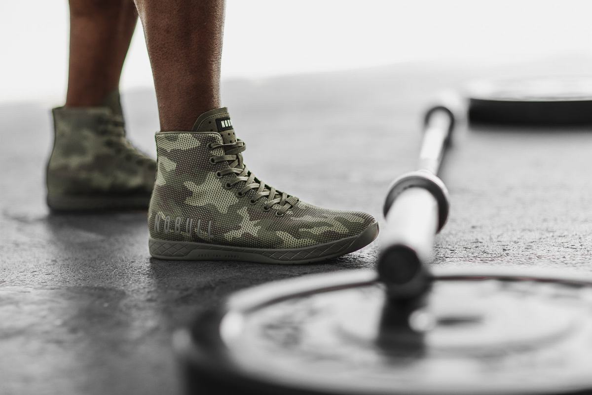 Nobull Superfabric High-Top Trainer Fitness Schoenen Heren Camo | 641702-KNL