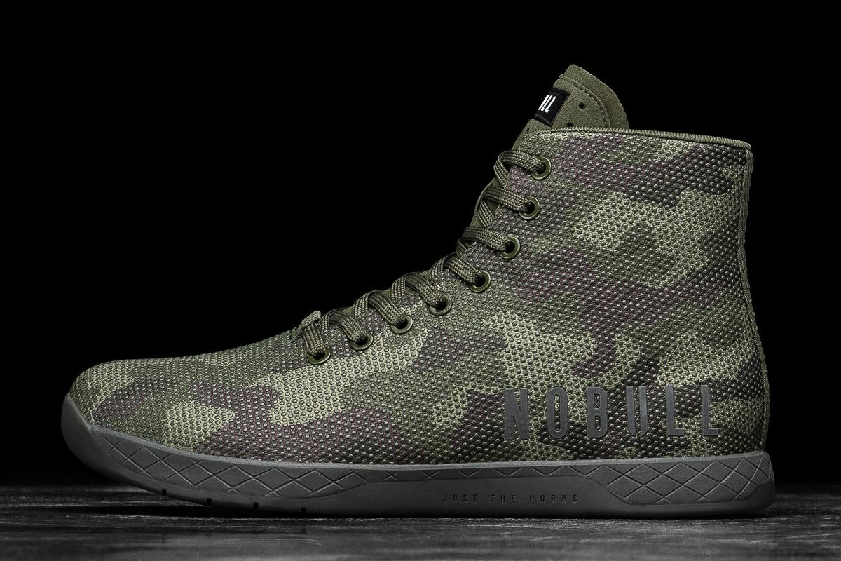 Nobull Superfabric High-Top Trainer Fitness Schoenen Heren Camo | 641702-KNL