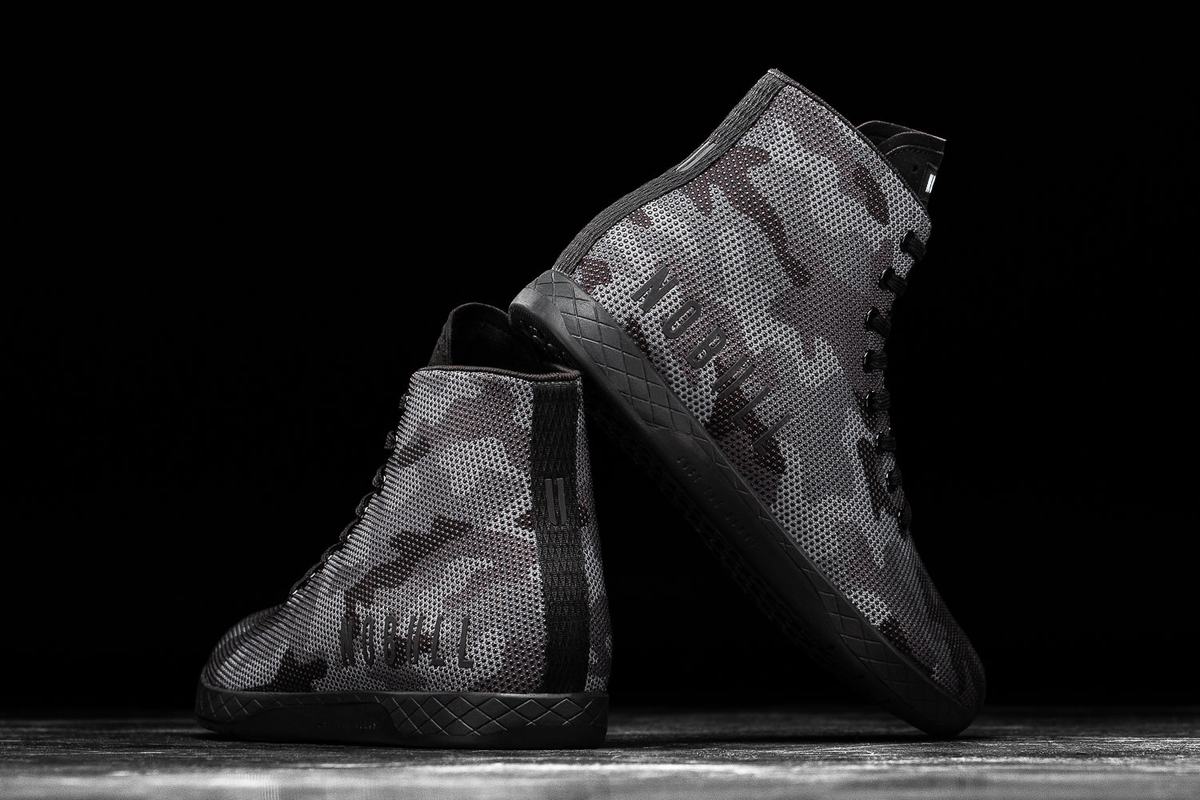 Nobull Superfabric High-Top Trainer Fitness Schoenen Heren Zwart Camo | 748132-ELM