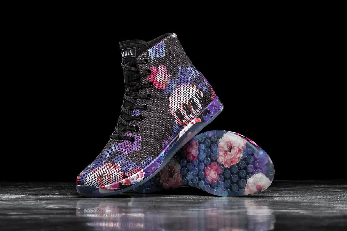 Nobull Superfabric High-Top Trainer Fitness Schoenen Heren Zwart Paars | 783605-ZPL