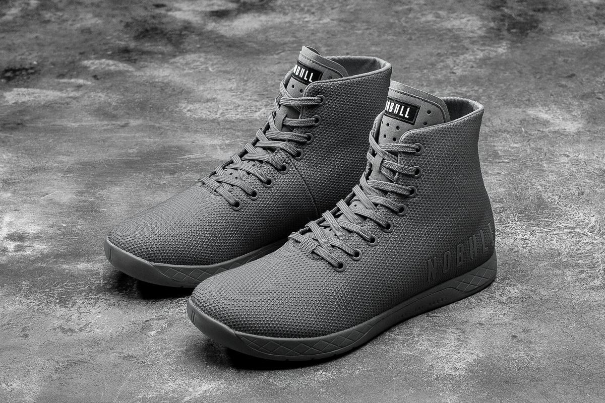Nobull Superfabric High-Top Trainer Fitness Schoenen Heren Donkergrijs | 965184-OZT