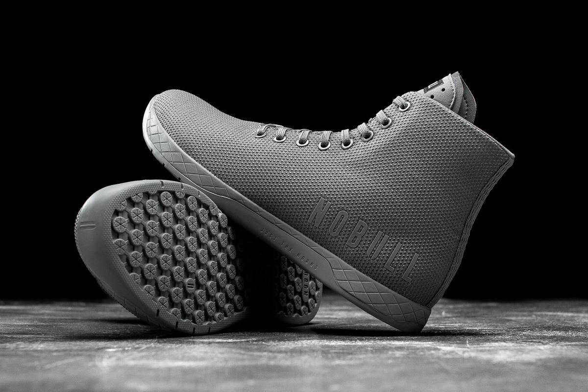 Nobull Superfabric High-Top Trainer Fitness Schoenen Heren Donkergrijs | 965184-OZT