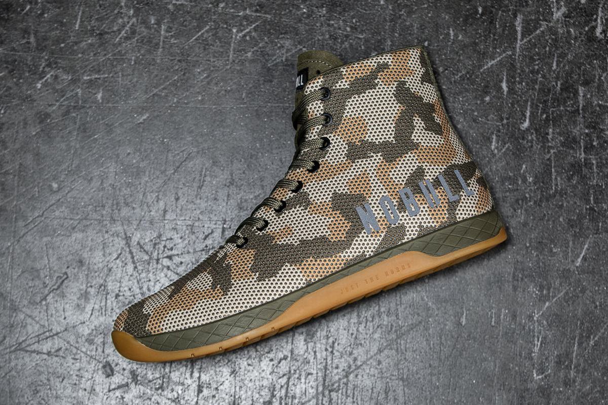 Nobull Superfabric High-Top Woodland Trainer Fitness Schoenen Dames Camo | 108465-XIN