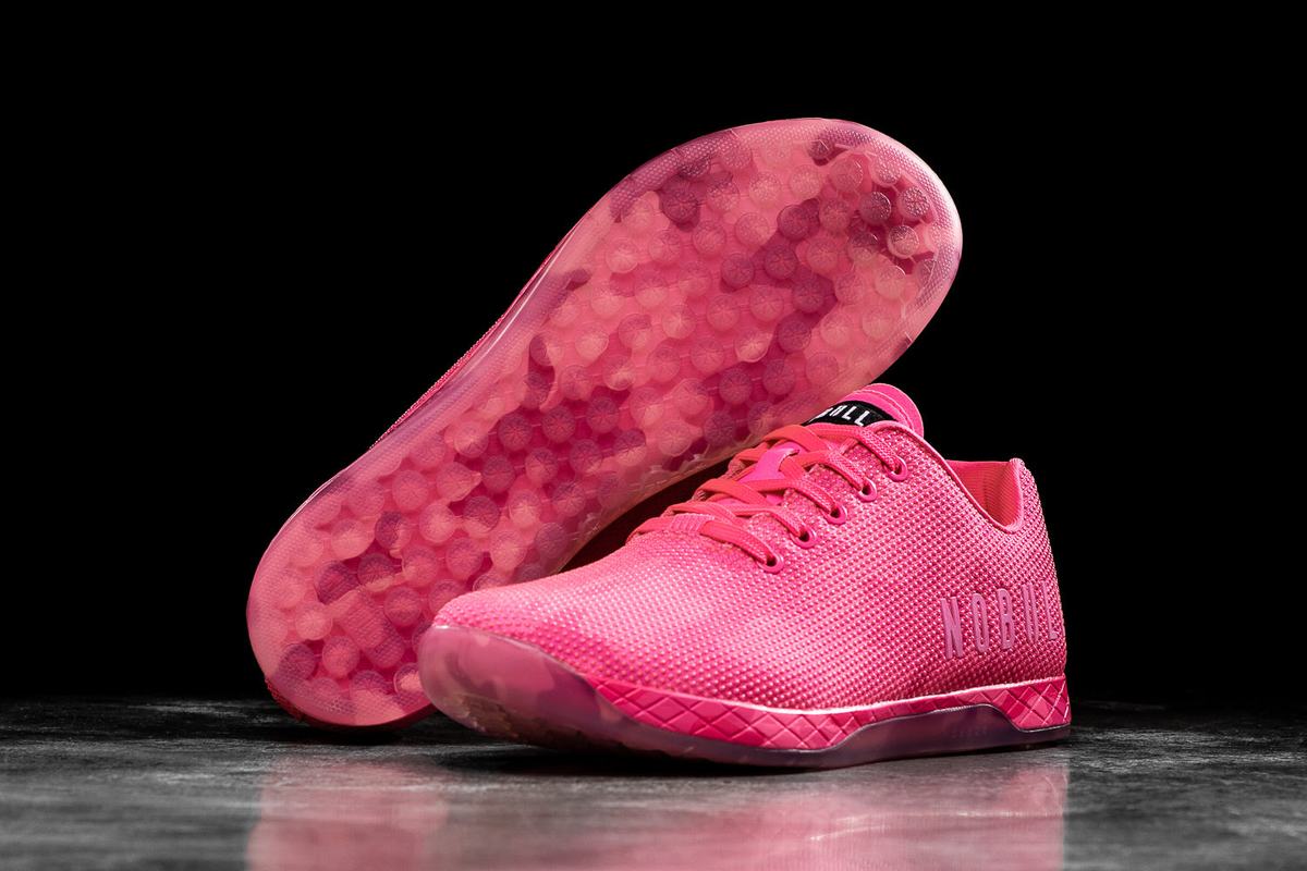 Nobull Superfabric Neon Trainer Fitness Schoenen Dames Roze Camo | 086419-ZVG