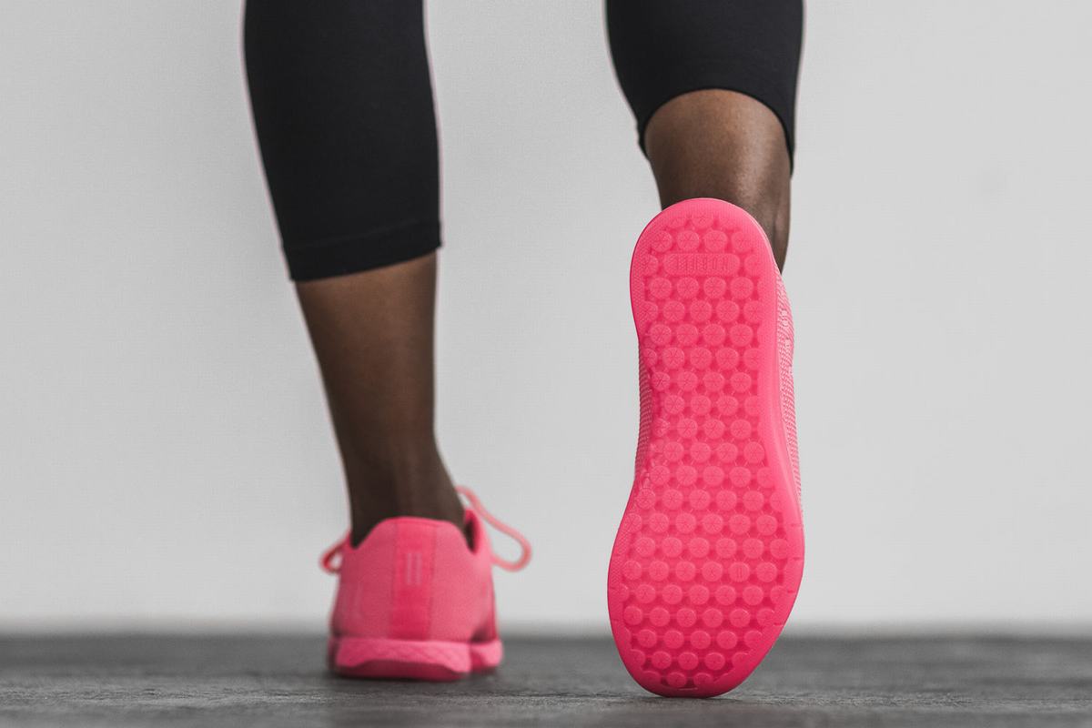 Nobull Superfabric Neon Trainer Fitness Schoenen Dames Roze | 087295-RBC