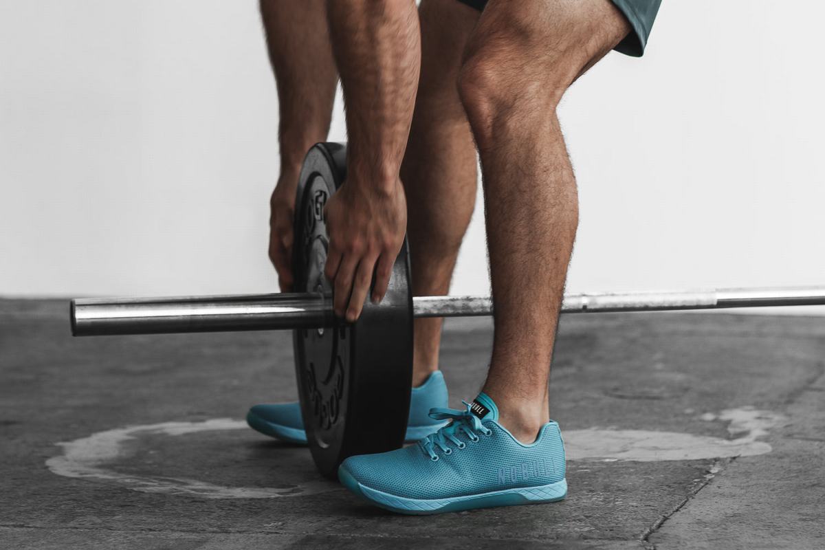 Nobull Superfabric Neon Trainer Fitness Schoenen Heren Blauw | 407692-GAE