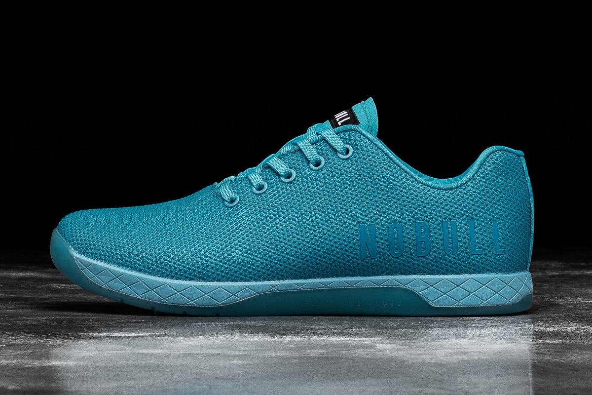 Nobull Superfabric Neon Trainer Fitness Schoenen Heren Blauw | 407692-GAE