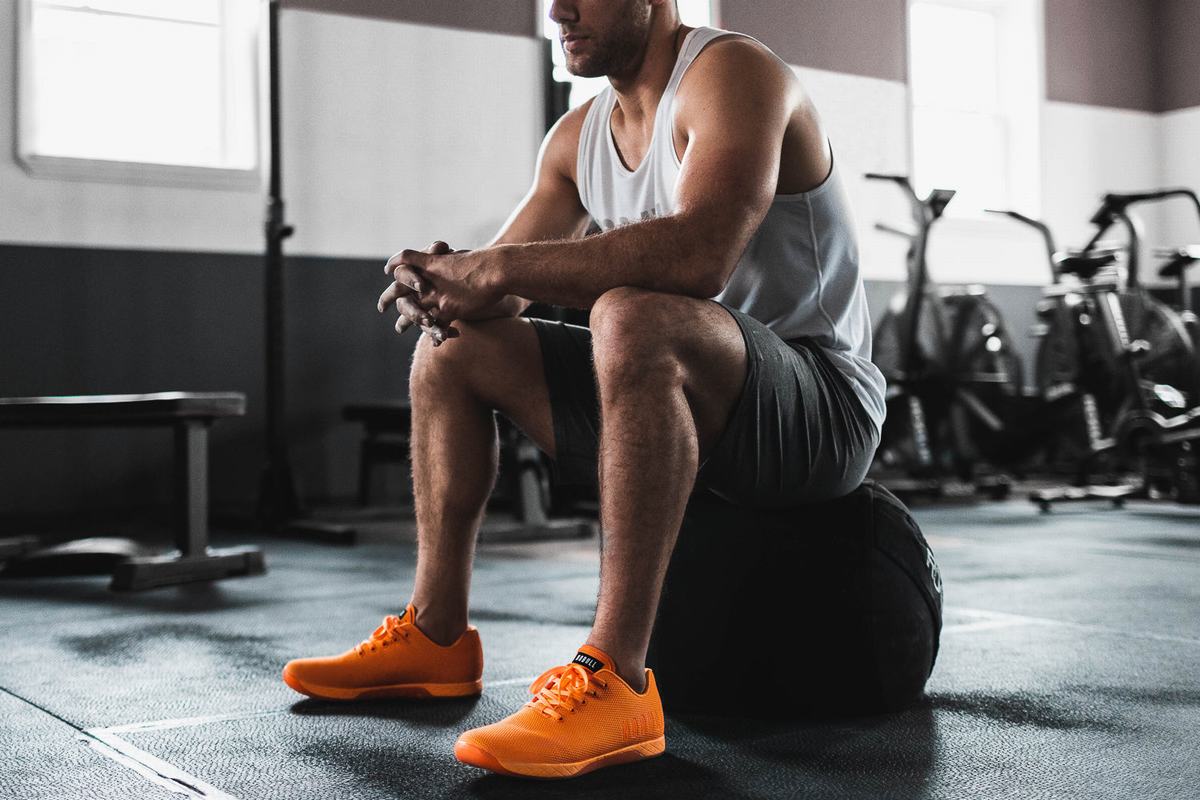 Nobull Superfabric Neon Trainer Fitness Schoenen Heren Oranje | 504987-CYS