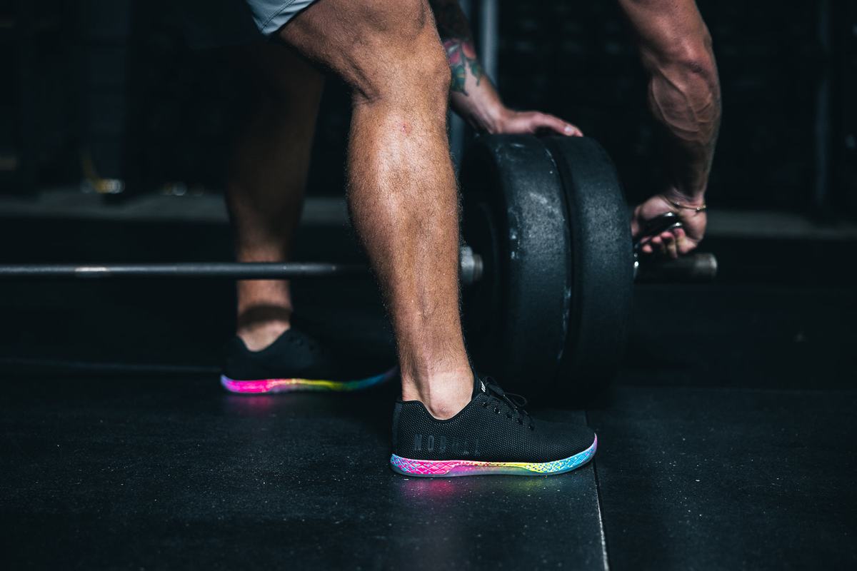 Nobull Superfabric Neon Trainer Fitness Schoenen Heren Zwart | 934025-OTS