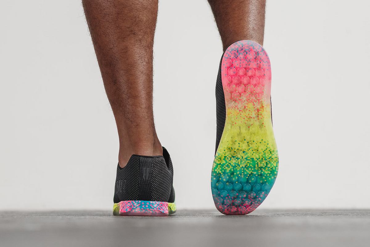 Nobull Superfabric Neon Trainer Fitness Schoenen Heren Zwart | 934025-OTS