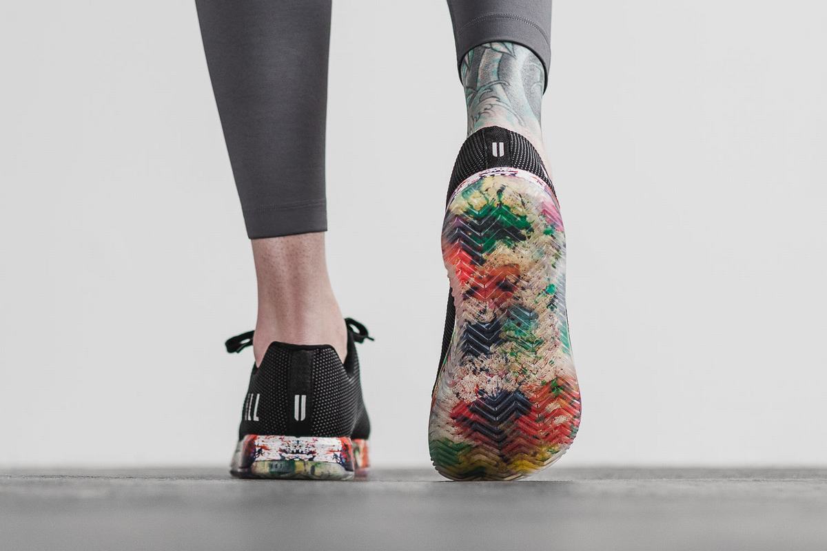 Nobull Superfabric Pride Art Work Trainer Fitness Schoenen Heren Zwart | 689712-NCY