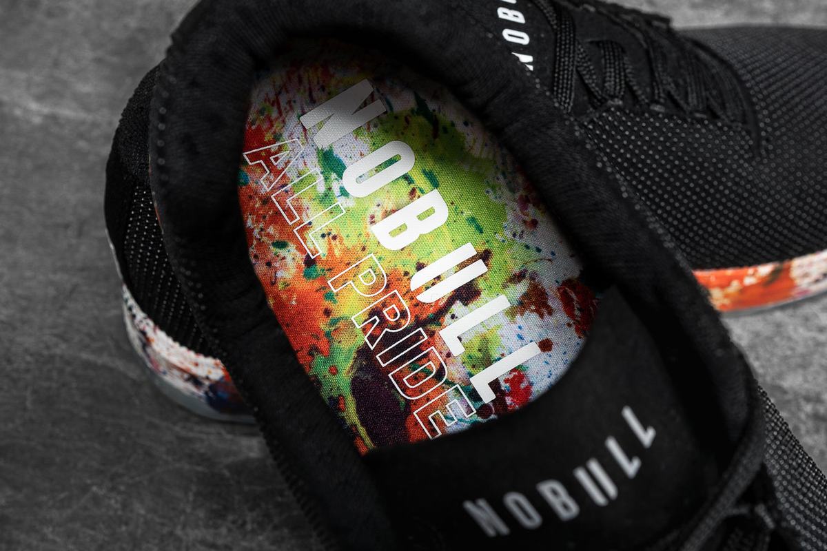 Nobull Superfabric Pride Art Work Trainer Fitness Schoenen Heren Zwart | 689712-NCY