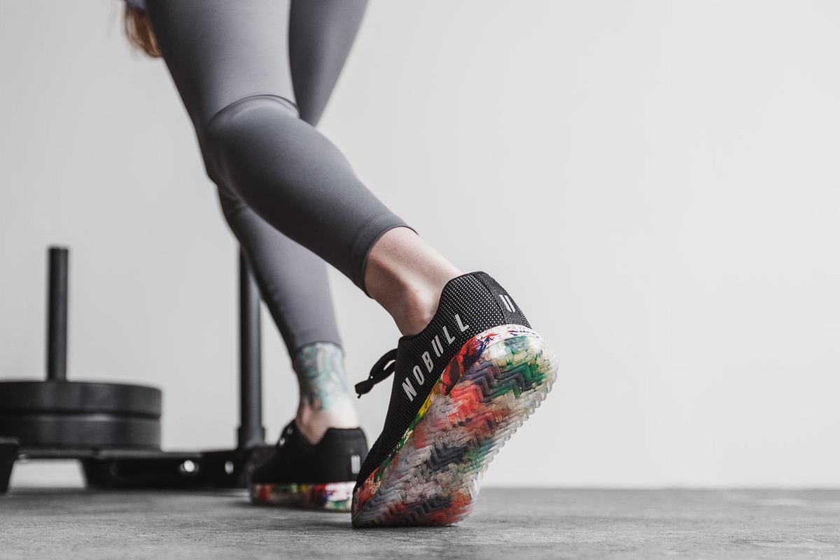 Nobull Superfabric Pride Art Work Trainer Fitness Schoenen Heren Zwart | 689712-NCY