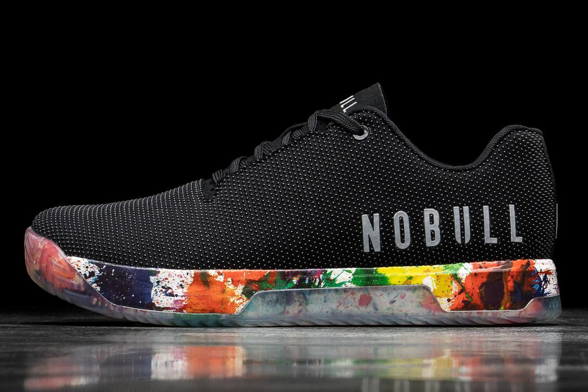 Nobull Superfabric Pride Art Work Trainer Fitness Schoenen Heren Zwart | 689712-NCY