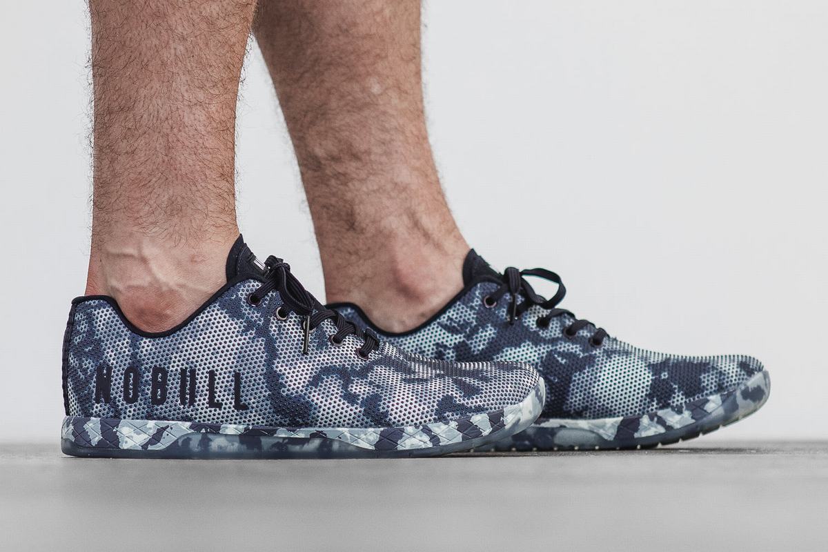 Nobull Superfabric Tie-Dye Trainer Fitness Schoenen Heren Donkerblauw | 392610-NXP