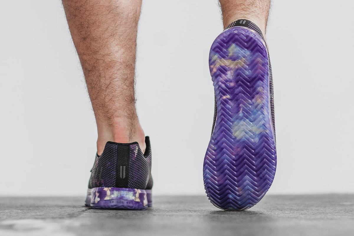 Nobull Superfabric Tie-Dye Trainer Fitness Schoenen Heren Paars Zwart | 601735-OGH