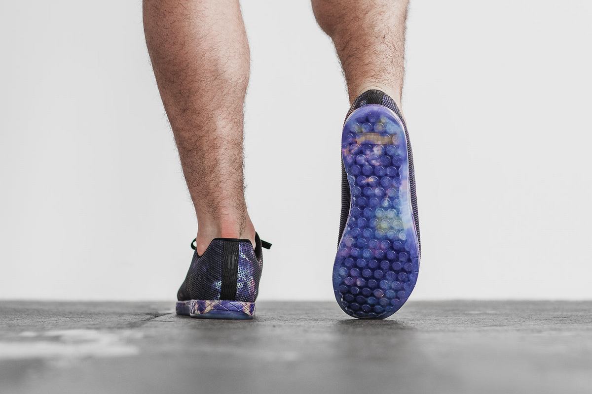 Nobull Superfabric Tie-Dye Trainer Fitness Schoenen Heren Paars Zwart | 724619-EXM