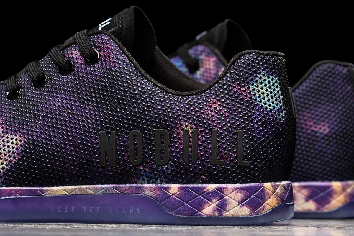Nobull Superfabric Tie-Dye Trainer Fitness Schoenen Heren Paars Zwart | 724619-EXM