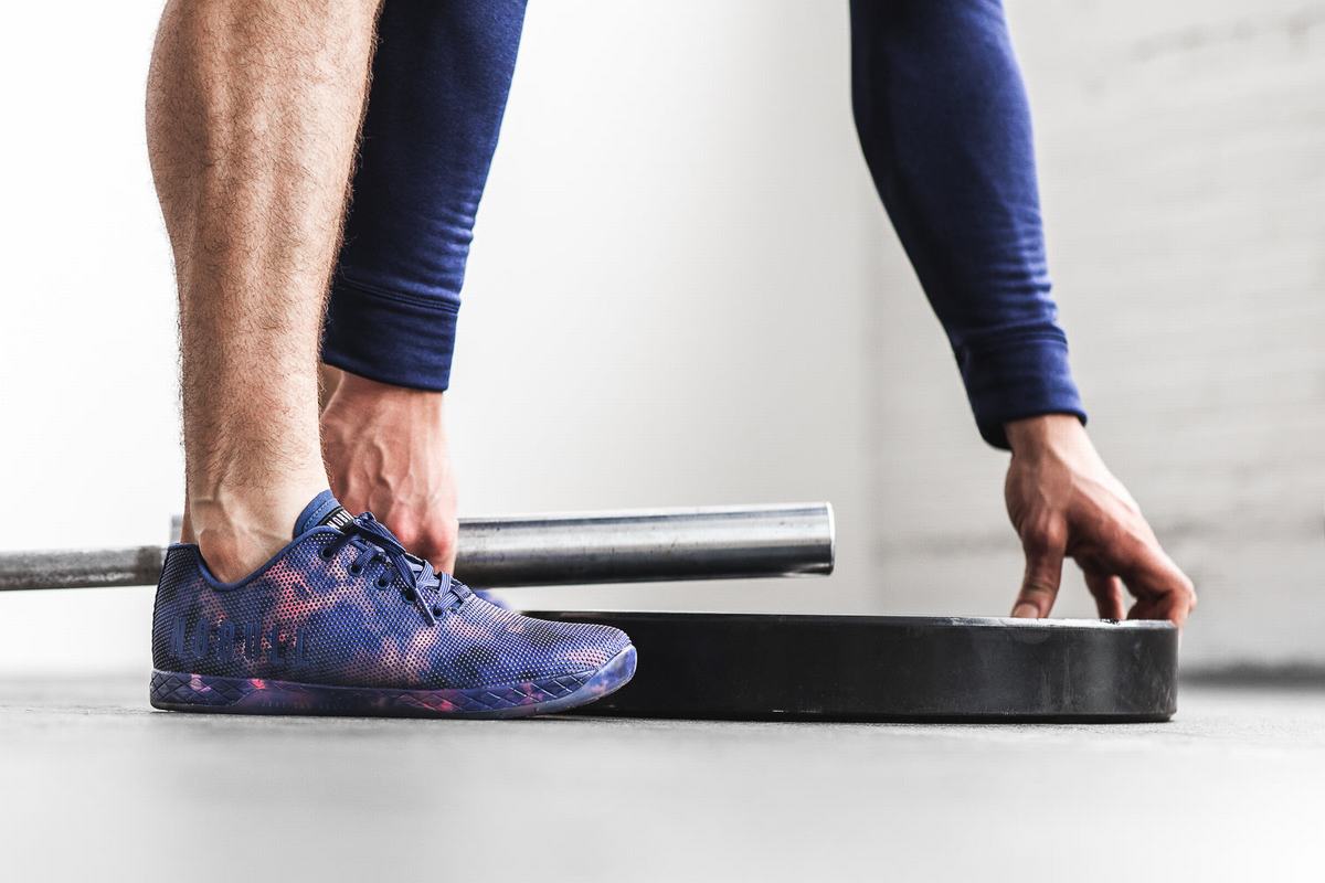 Nobull Superfabric Tie-Dye Trainer Fitness Schoenen Heren Indigo Roze | 907258-ZYK