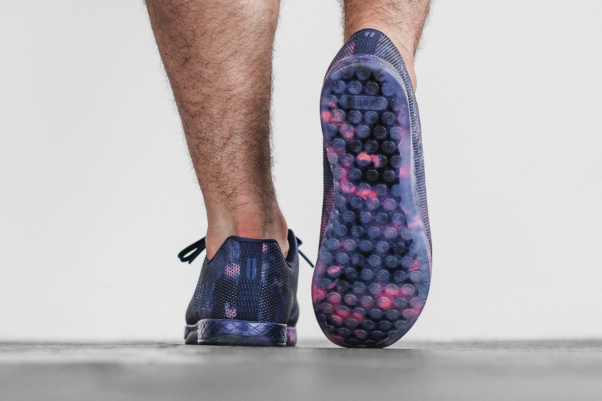 Nobull Superfabric Tie-Dye Trainer Fitness Schoenen Heren Indigo Roze | 907258-ZYK