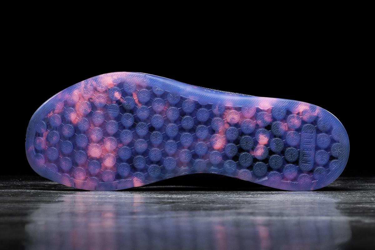 Nobull Superfabric Tie-Dye Trainer Fitness Schoenen Heren Indigo Roze | 907258-ZYK