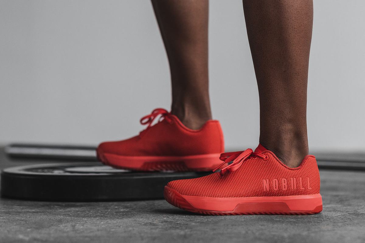 Nobull Superfabric Trainer Fitness Schoenen Dames Rood | 025387-IWZ
