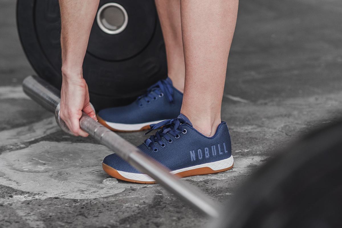 Nobull Superfabric Trainer Fitness Schoenen Dames Indigo Wit | 049265-JYD