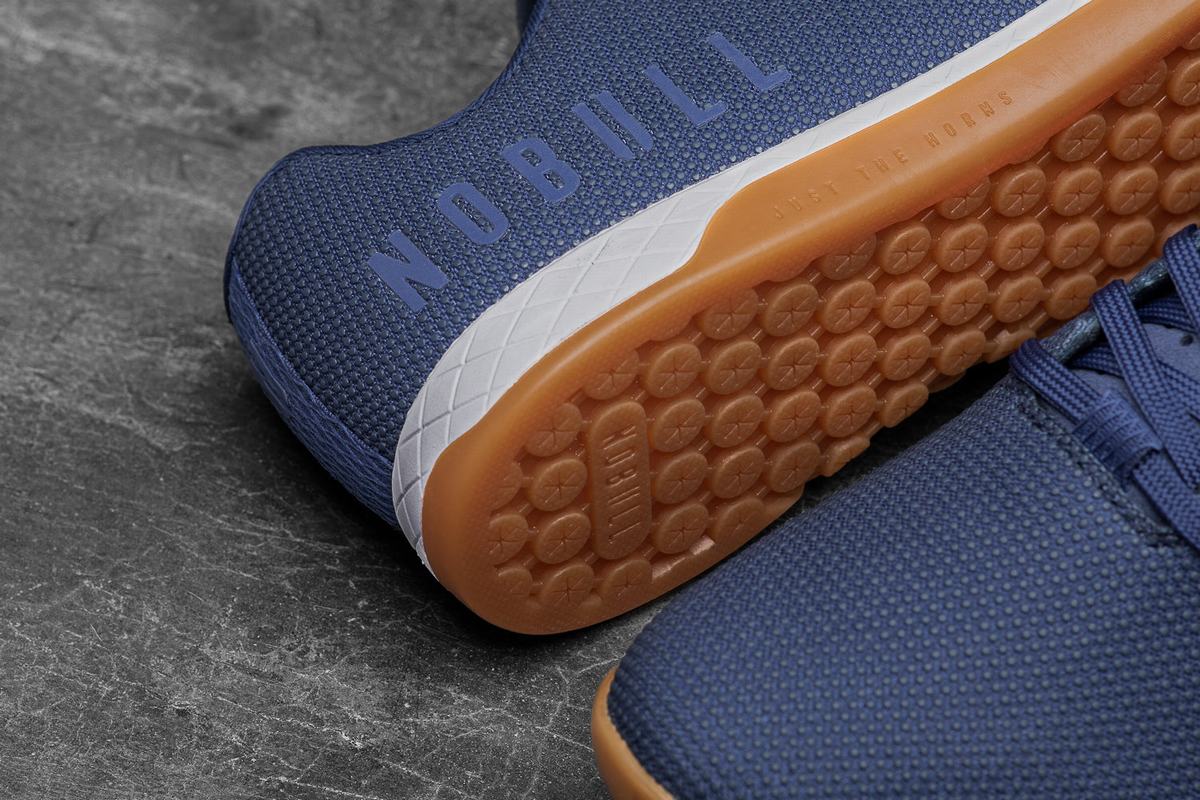 Nobull Superfabric Trainer Fitness Schoenen Dames Indigo Wit | 049265-JYD