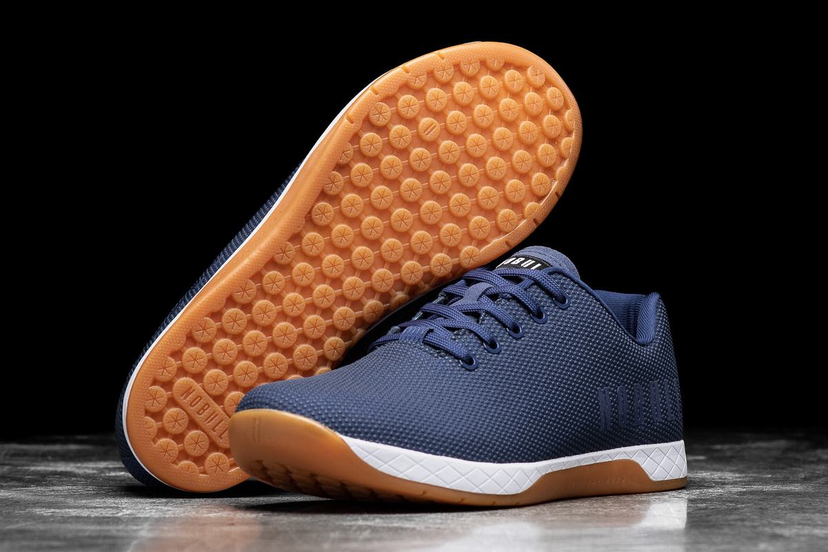 Nobull Superfabric Trainer Fitness Schoenen Dames Indigo Wit | 049265-JYD