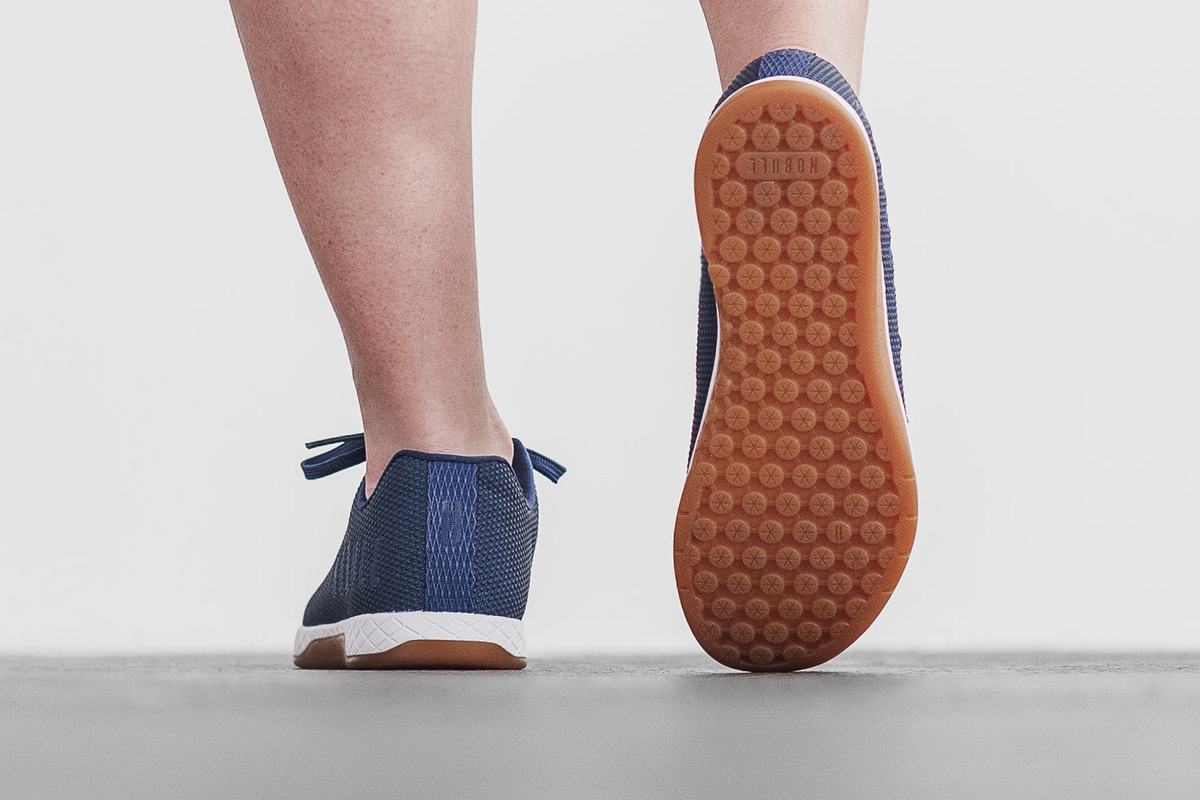 Nobull Superfabric Trainer Fitness Schoenen Dames Indigo Wit | 049265-JYD