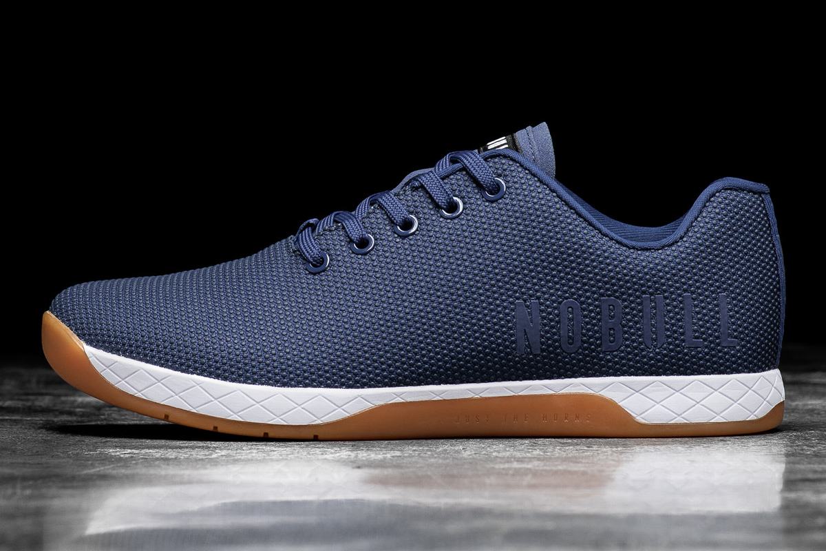 Nobull Superfabric Trainer Fitness Schoenen Dames Indigo Wit | 049265-JYD