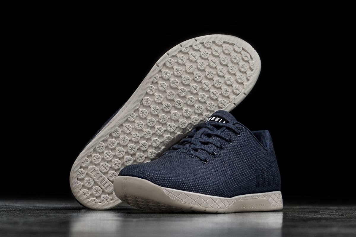 Nobull Superfabric Trainer Fitness Schoenen Dames Donkerblauw Wit | 098371-VHW