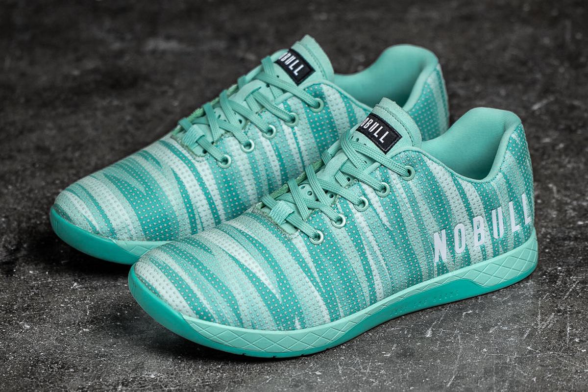 Nobull Superfabric Trainer Fitness Schoenen Heren Mintgroen | 157049-MVE
